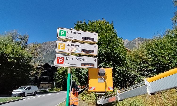 Panneau information stationnement